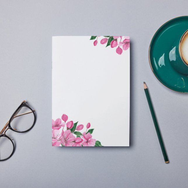 Rosa Blommigt Stationery (Skapare uppladdad)