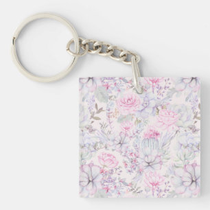 Rosa Blommigt Succulation Illustration Summer Möns