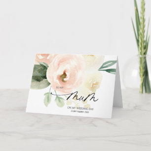 Rosa Blommigt till min Bröllopsdag i Morsa från Br Kort