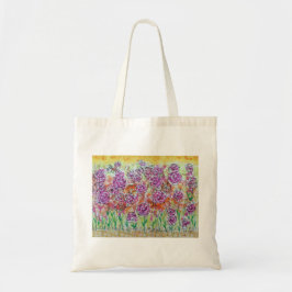 Rosa Blommigt Tote Bag Tygkasse