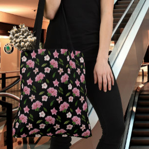 Rosa Blommigt Tygkasse
