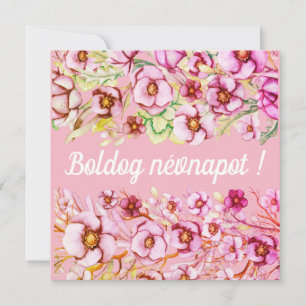 Rosa blommigt - Ungerns namn dag