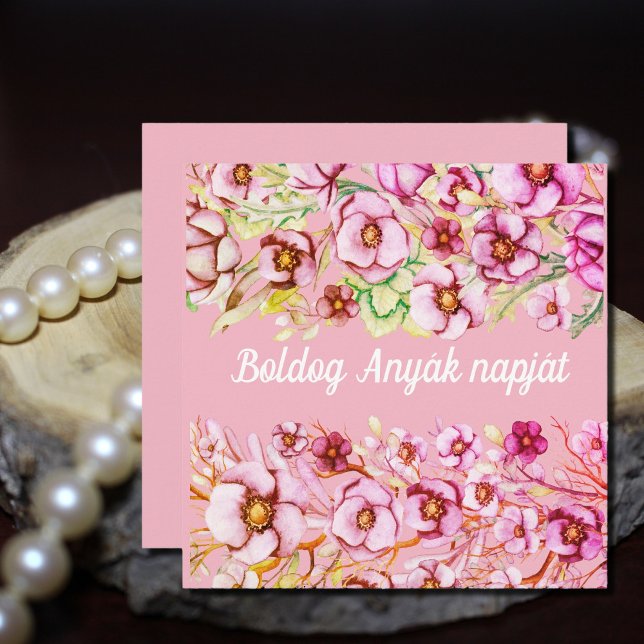 Rosa blommigt - Ungerska Mors dag (Skapare uppladdad)