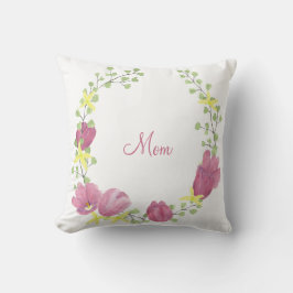 Rosa Blommigt Utandning | MAMMA Kudde