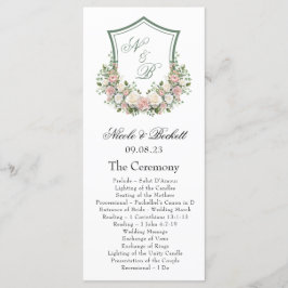 Rosa Blommigt Vapensköld Program