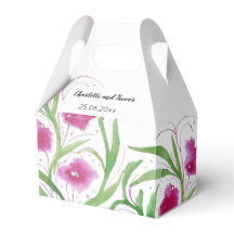 Rosa Blommigt Vattenfärg Hand-målad