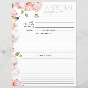  Rosa Blommigt Vattenfärgens Möhippa, recept