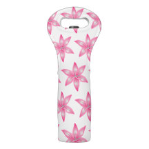 Rosa Blommigt Vin Bag