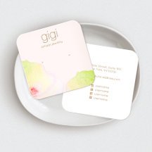 Rosa Blommigt Watercolor Stud Earring Visning Hold