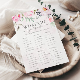 Rosa Blommigt Whare in your Purse Möhippa Game