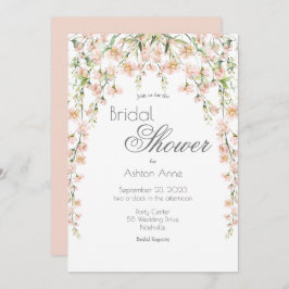 Rosa Blommigt Wildblommor Möhippa Inbjudningar