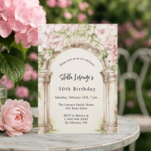 Rosa blommigtar födelsedag av arch beige lyxur