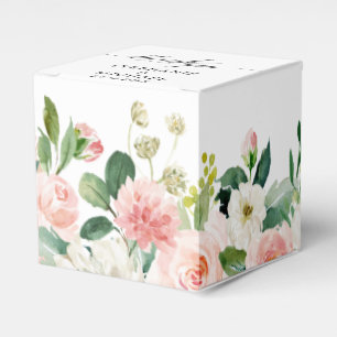 Rosa Blommigtar Modern Botaniska Bröllop Presentaskar