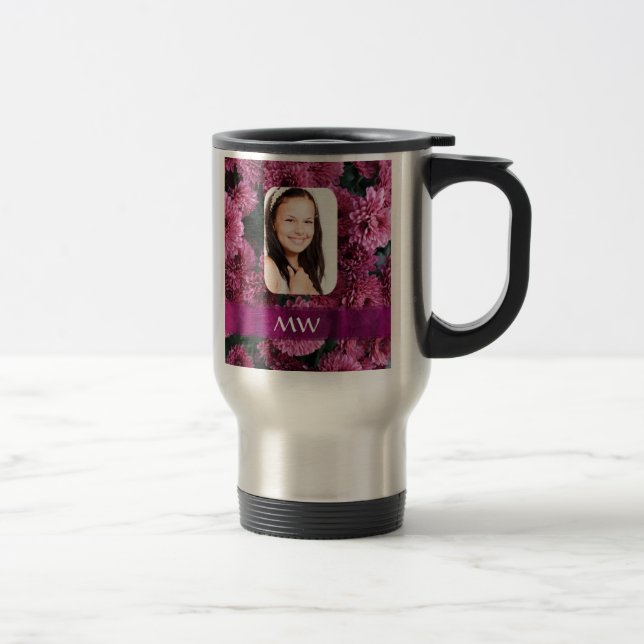 Rosa blommigtpersonligfoto resemugg (Höger)