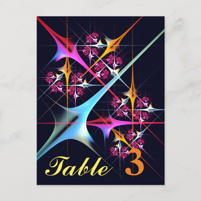 Rosa blommodern abstrakt konst färgmönster #01 vykort (Framsida)