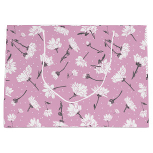 Rosa Blommönster Design - Elegant, färgremsdel