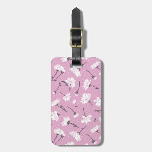 Rosa Blommönster Design - Elegant, färgremsdel Bagagebricka