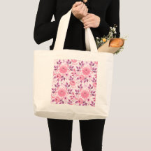 Rosa blommönster med eleganta blomsterknoppar