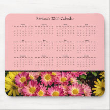 Rosa blommor: Anpassa 2026-kalender