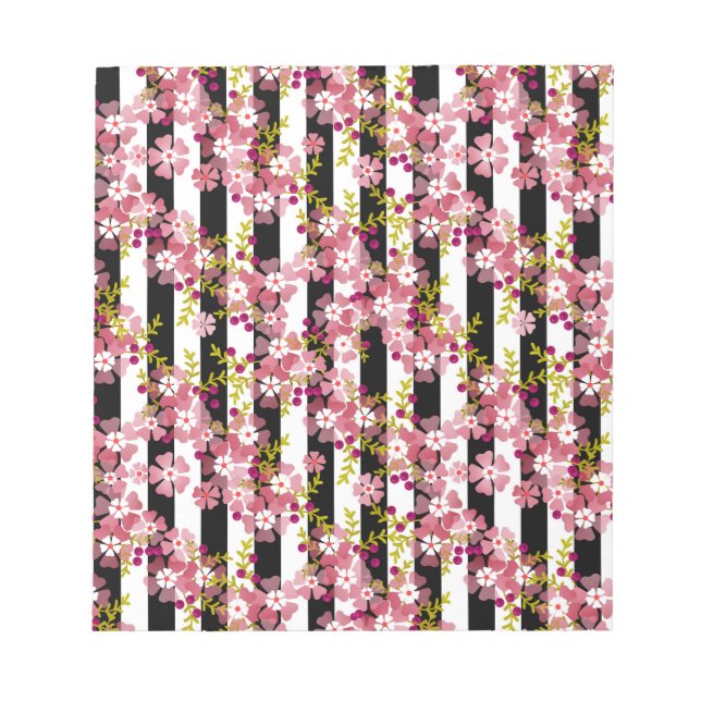 Rosa blommor anteckningsblock (Framsida)