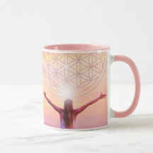 Rosa Blommor av Life Mugg - Emdriven kvinnodesign