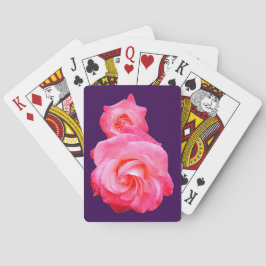 Rosa blommor casinokort