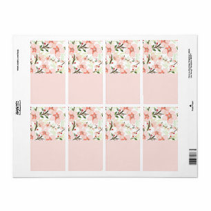 Rosa blommor fraktsedel