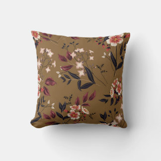 Rosa blommor gren, abstraktens sammansättning. kudde