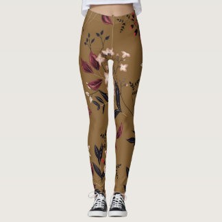Rosa blommor gren, abstraktens sammansättning. leggings