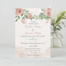 rosa blommor gröna blad bröllop