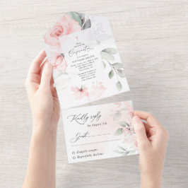 Rosa Blommor, Grönska, Blommig Konfirmation