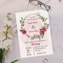 rosa Blommor grönt löv botaniska bröllop