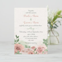  rosa Blommor grönt löv bröllop
