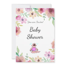 Rosa Blommor i Party Baby Shower