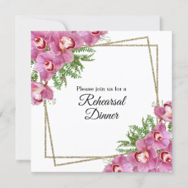 Rosa blommor - Invitation till repetitionskvällens Inbjudningar