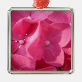 rosa blommor julgransprydnad metall