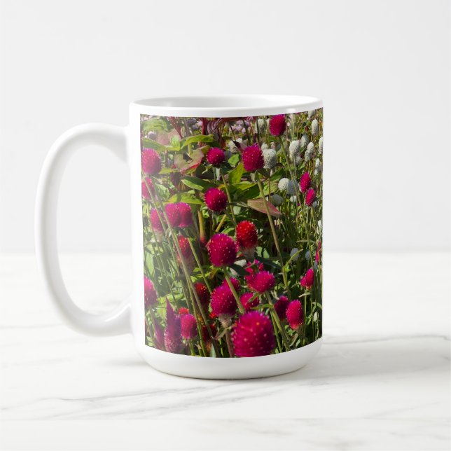 Rosa blommor kaffemugg (Vänster)