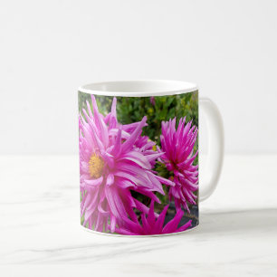 Rosa blommor kaffemugg