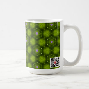 Rosa blommor kaffemugg