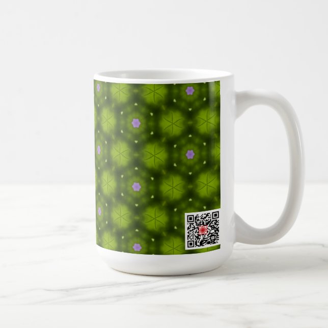 Rosa blommor kaffemugg (Höger)