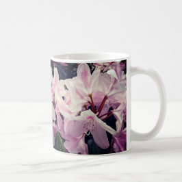 Rosa blommor kaffemugg