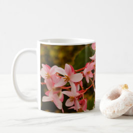 Rosa blommor kaffemugg