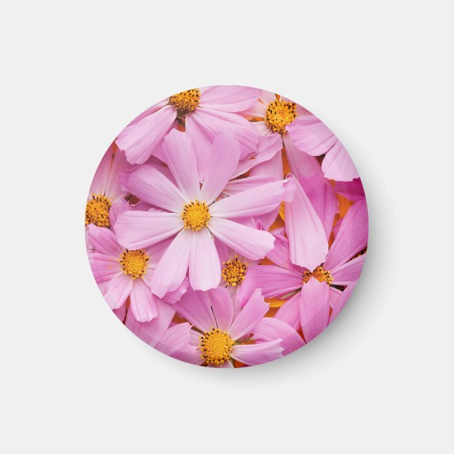 Rosa blommor magnet (Framsidan)