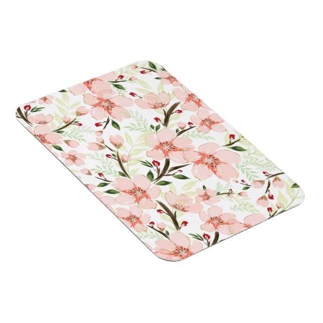 Rosa blommor magnet (Högersidan)