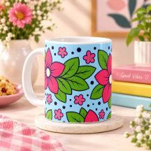 Rosa blommor med kraftiga kronblad och gröna blad