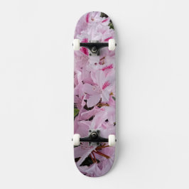 Rosa blommor mini skateboard bräda 18,5 cm