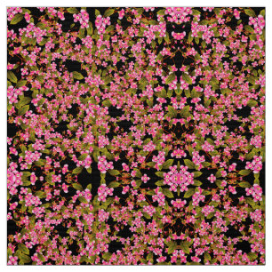 Rosa Blommor mönster Tyg