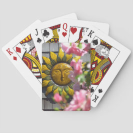 Rosa blommor och sol - Martha's Vineyard Casinokort