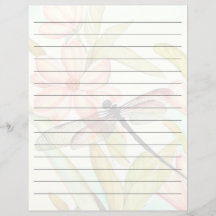 Rosa blommor och trollslända kantade