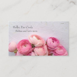 Rosa blommor på handgjorda papprare mamma